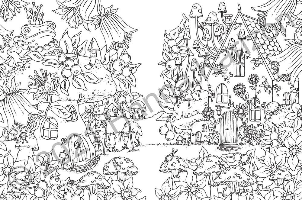 Tales from the Forest Kingdom Hardcover Coloring Book - 64 Pages