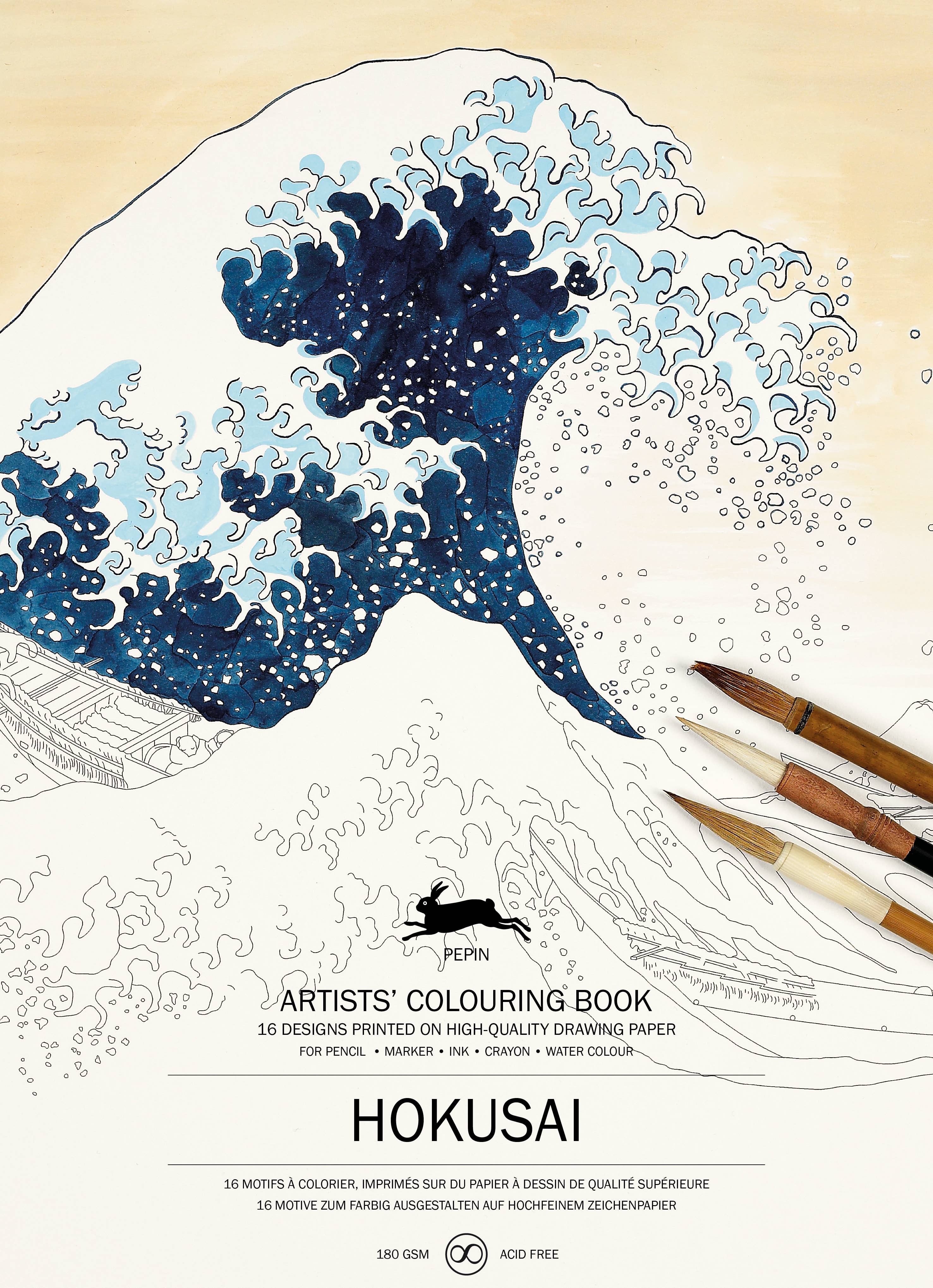 Hokusai's Serenity: A Coloring Book Inspired by Katsushika Hokusai
