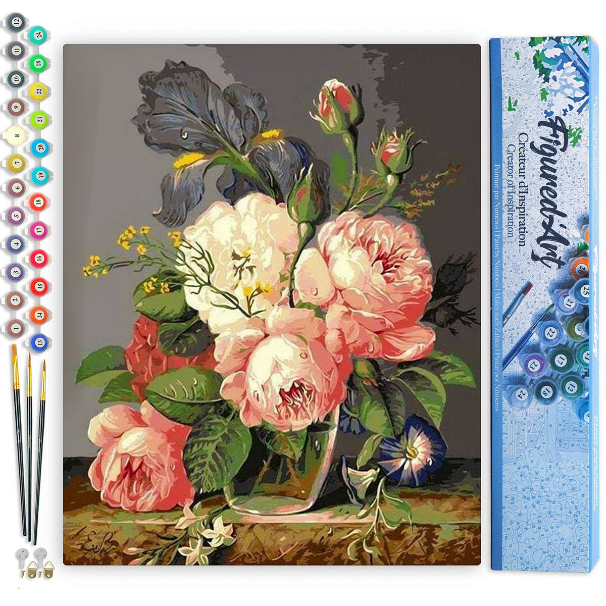 Paint By Numbers 16 x 20 Linen Canvas - Bouquet Of Wild Flowers