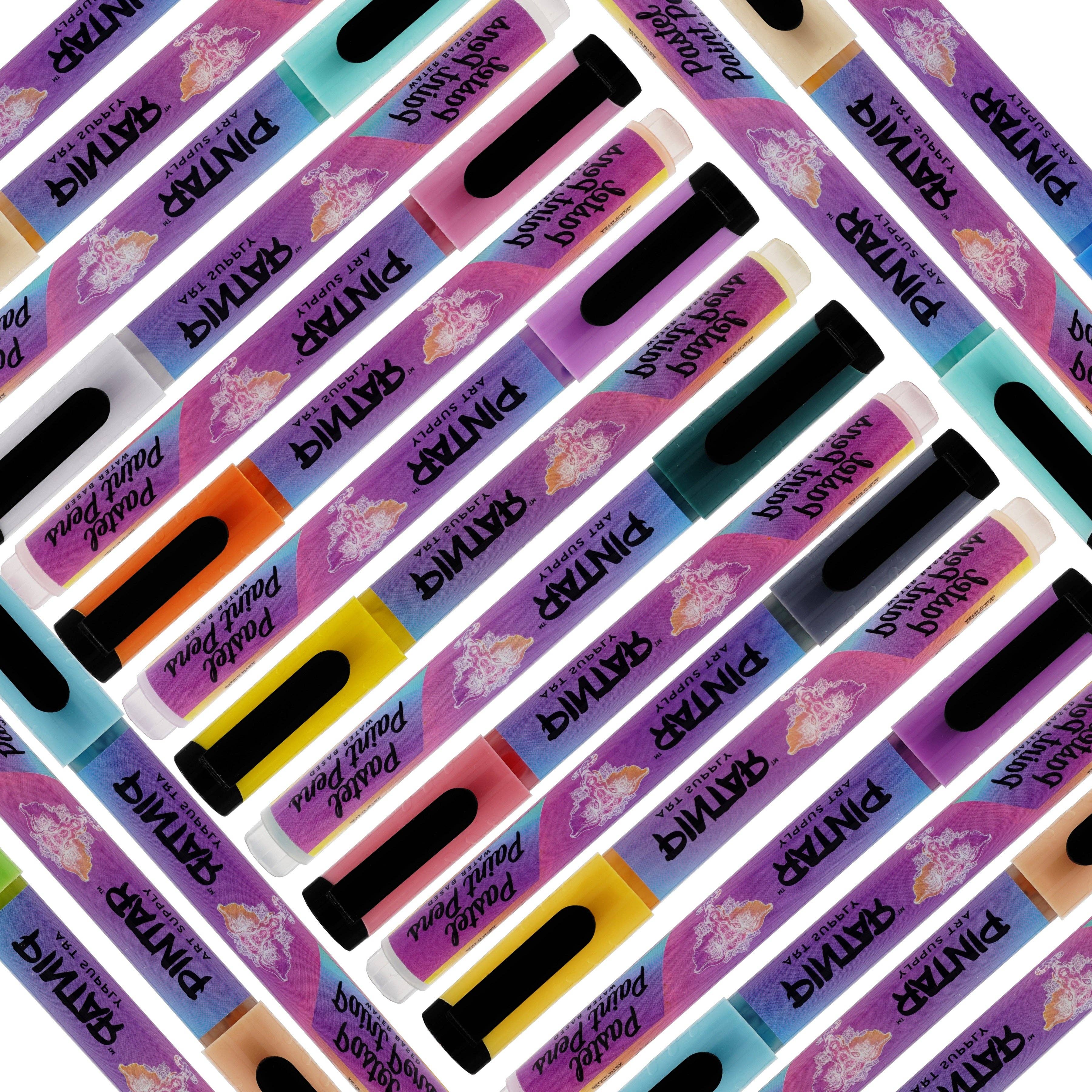 Pintar Art Supply Acrylic Premium Vibrant Pastel Paint Pens - 16 Colors
