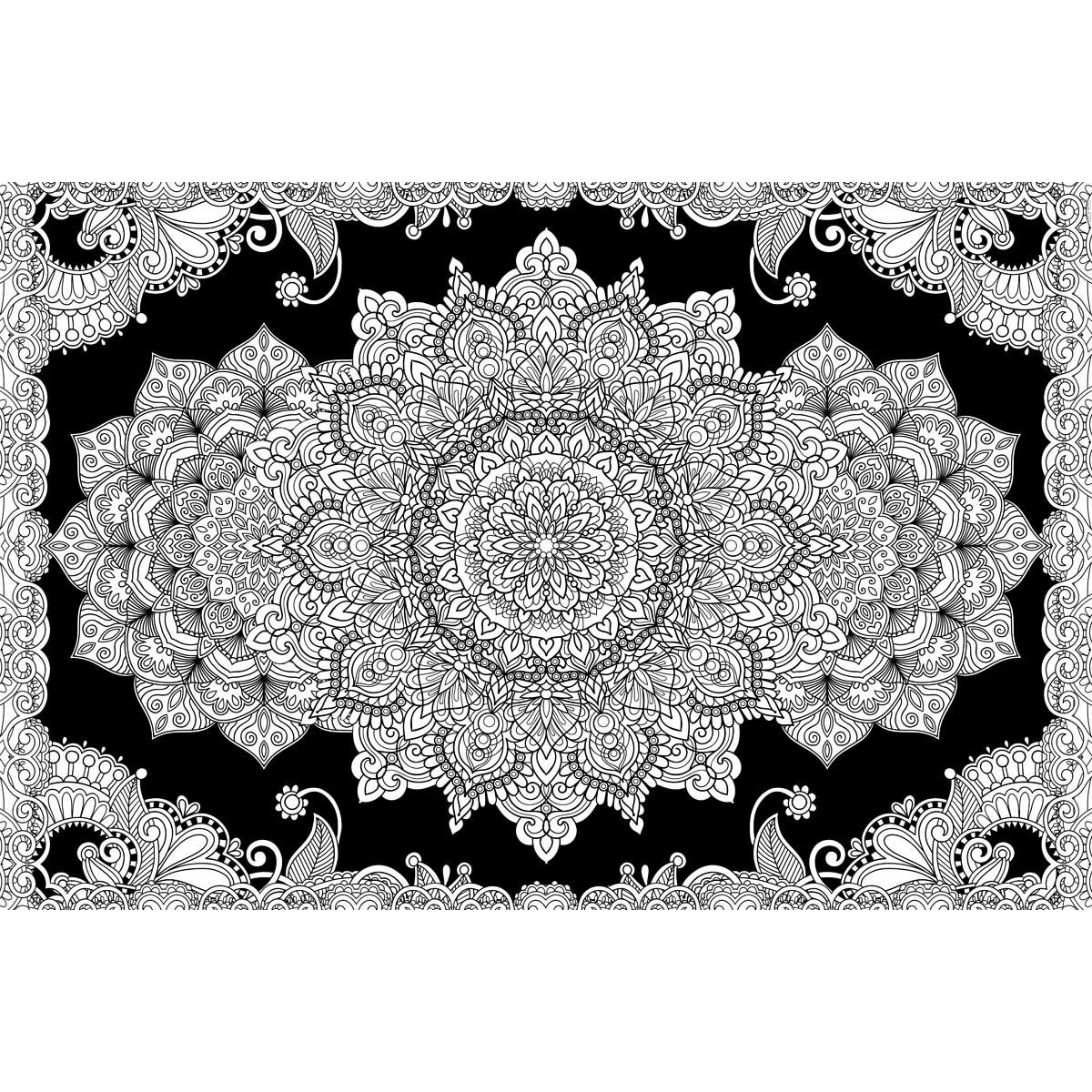 Great2bColorful - Flower Mandala Huge Coloring Posters