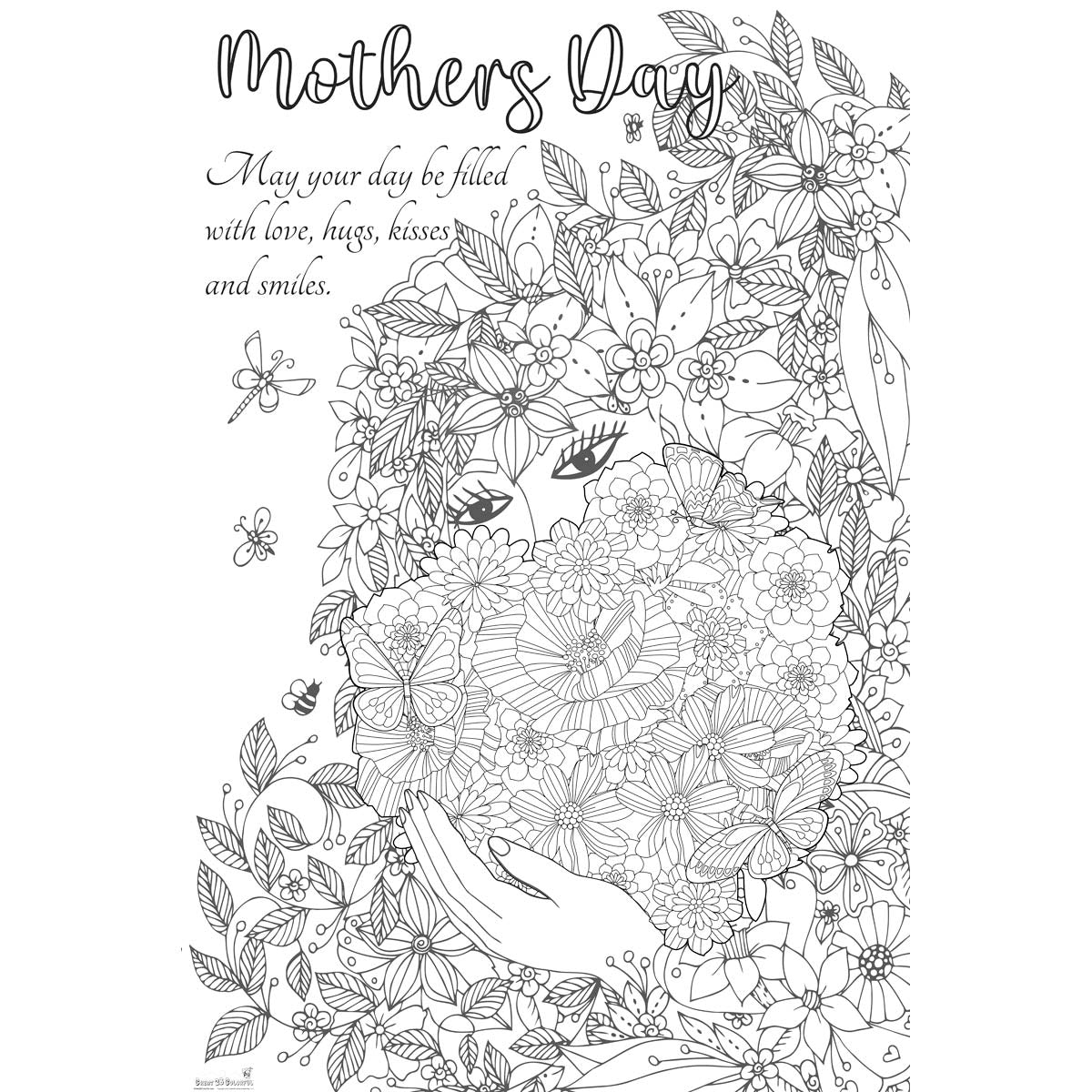 Great2bColorful - "Mother's Day" Huge Coloring Posters
