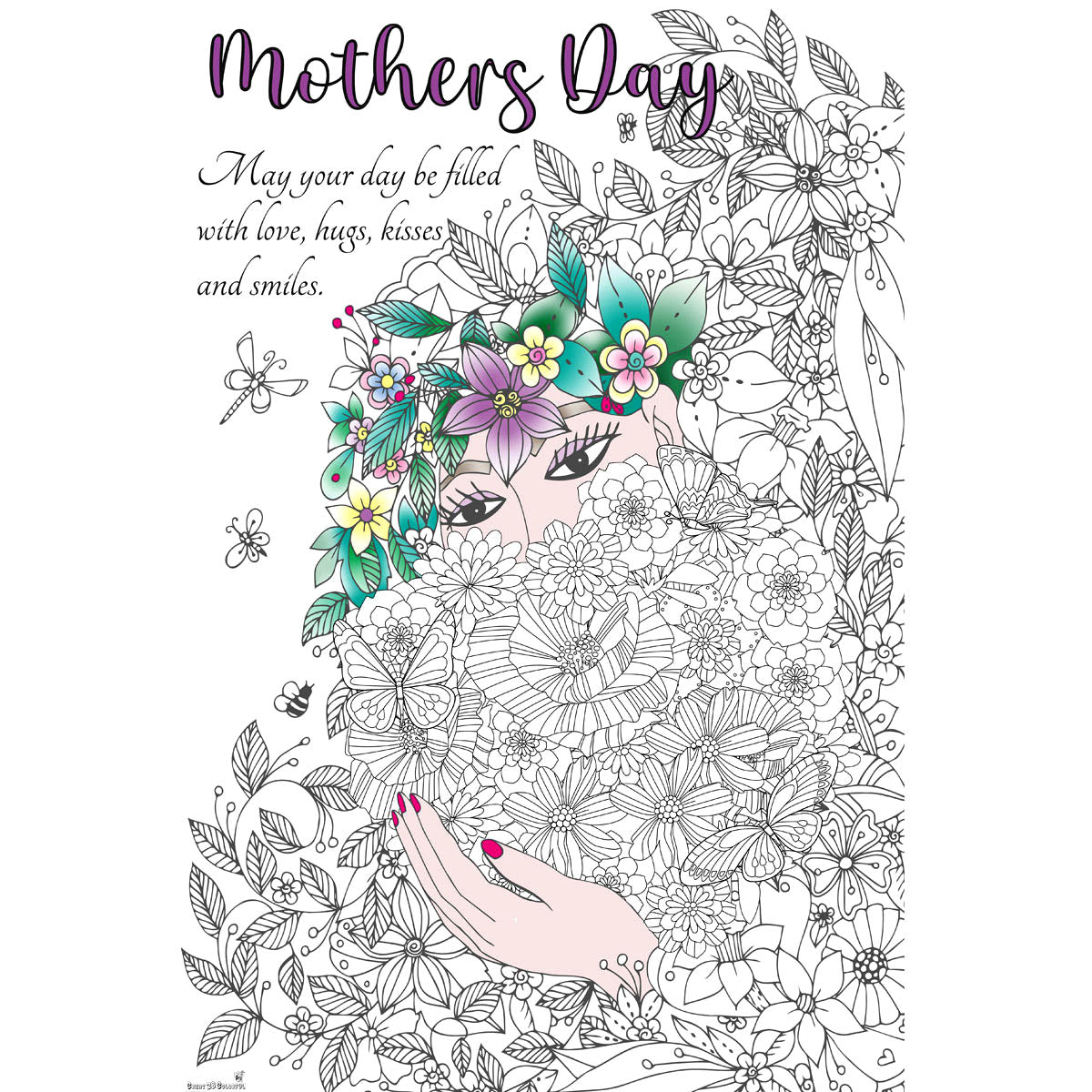 Great2bColorful - "Mother's Day" Huge Coloring Posters