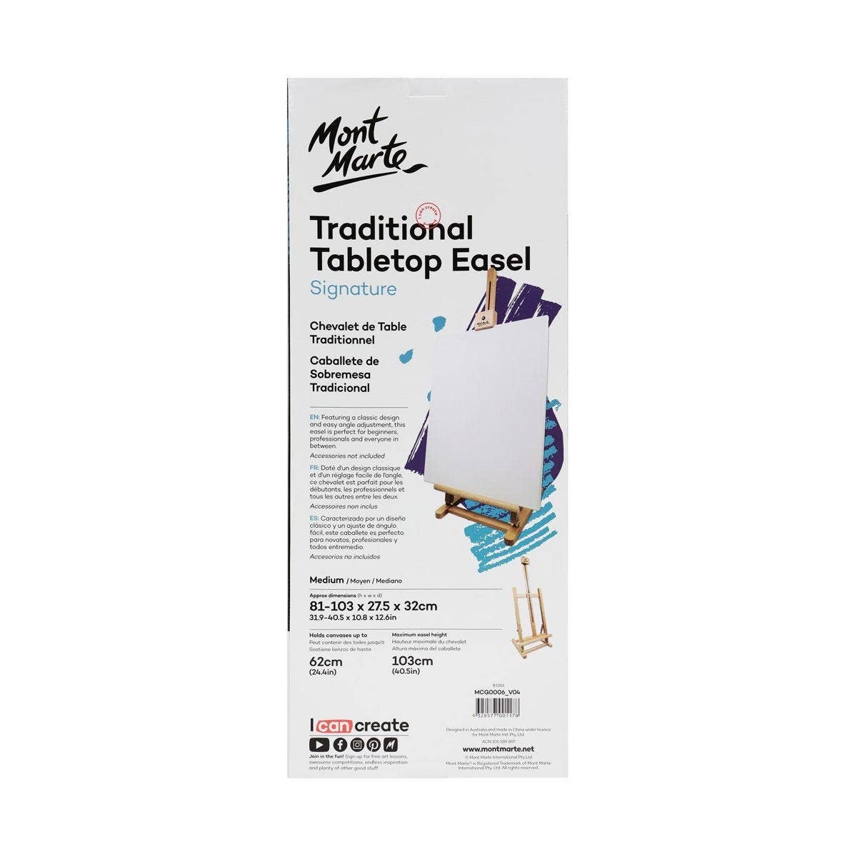 Signature Traditional Tabletop Easel - Medium (40" x 40")