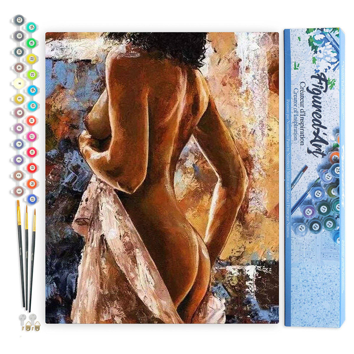 Paint By Numbers 16 x 20 Linen Canvas - Pretty Curves