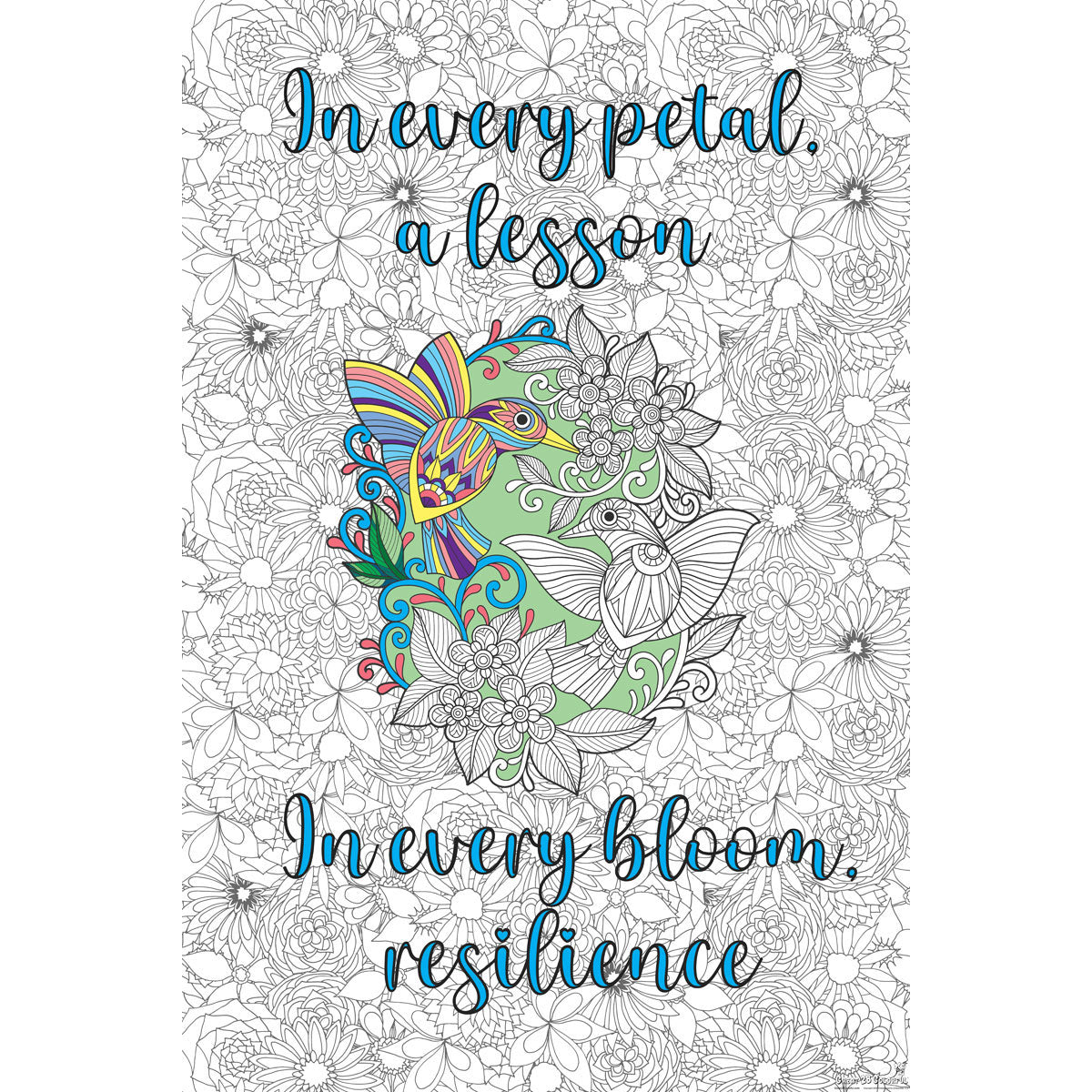 Great2bColorful - "Bloom" Huge Coloring Posters