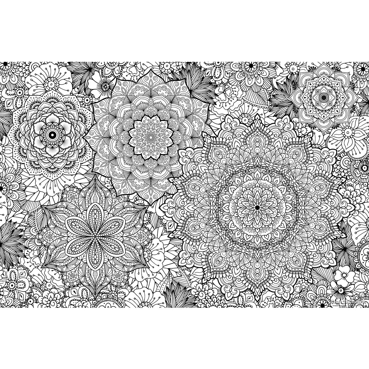 Great2bColorful - Mandala Madness Huge Coloring Posters