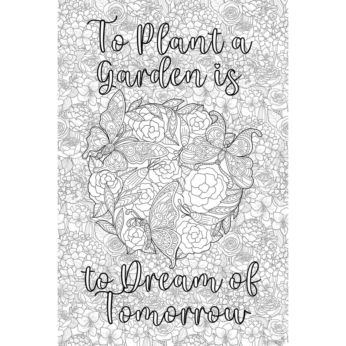Great2bColorful - "Garden Of Dreams" Huge Coloring Posters