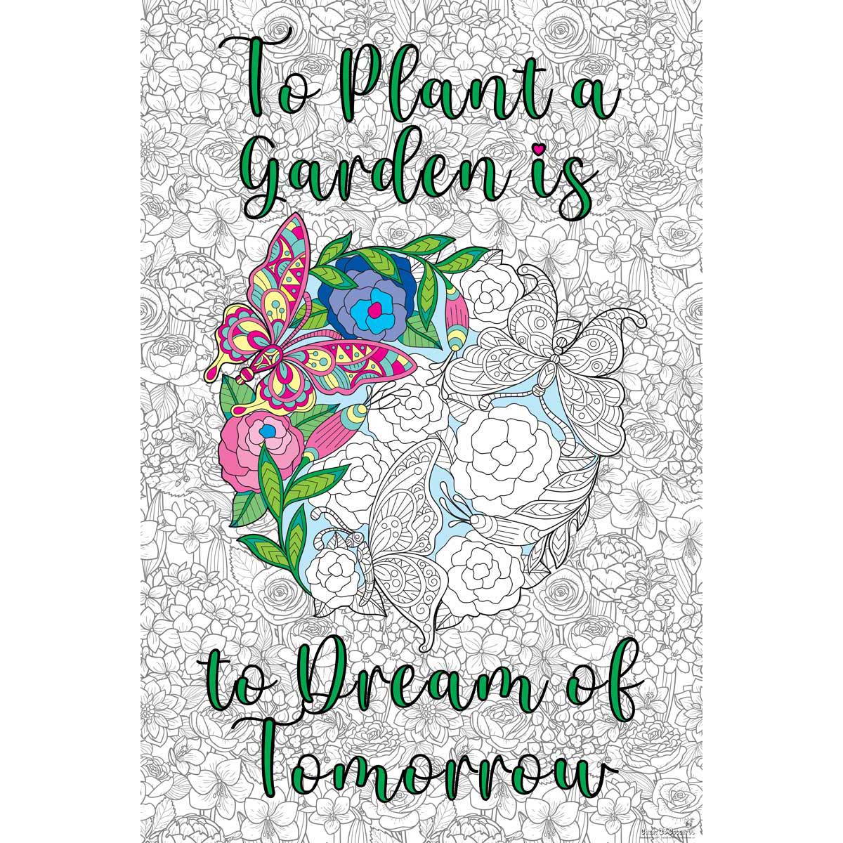 Great2bColorful - "Garden Of Dreams" Huge Coloring Posters