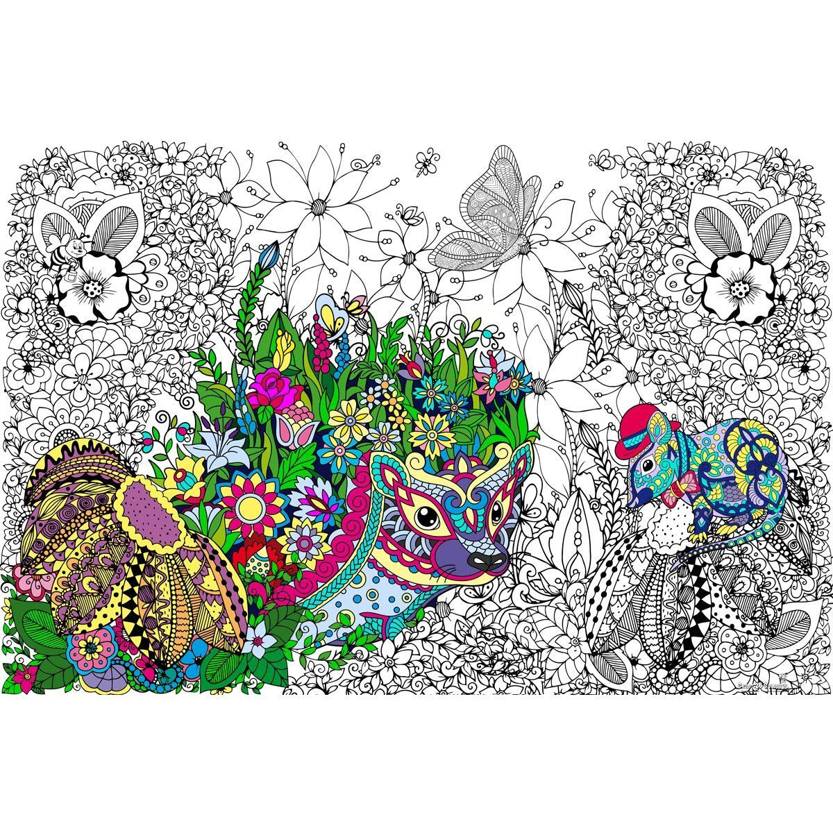 Great2bColorful - Henrietta Hedgehog Huge Coloring Posters