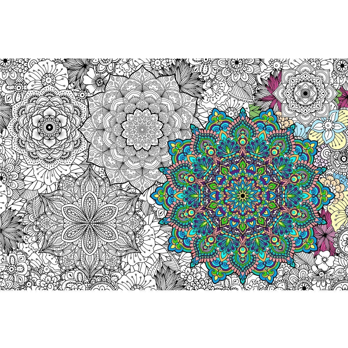 Great2bColorful - Mandala Madness Huge Coloring Posters