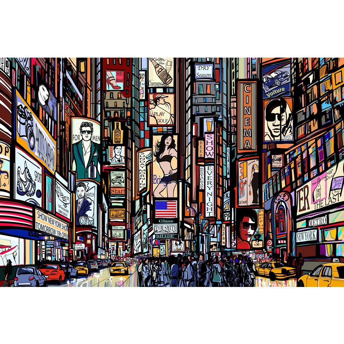 Great2bColorful -Times Square Huge Coloring Posters