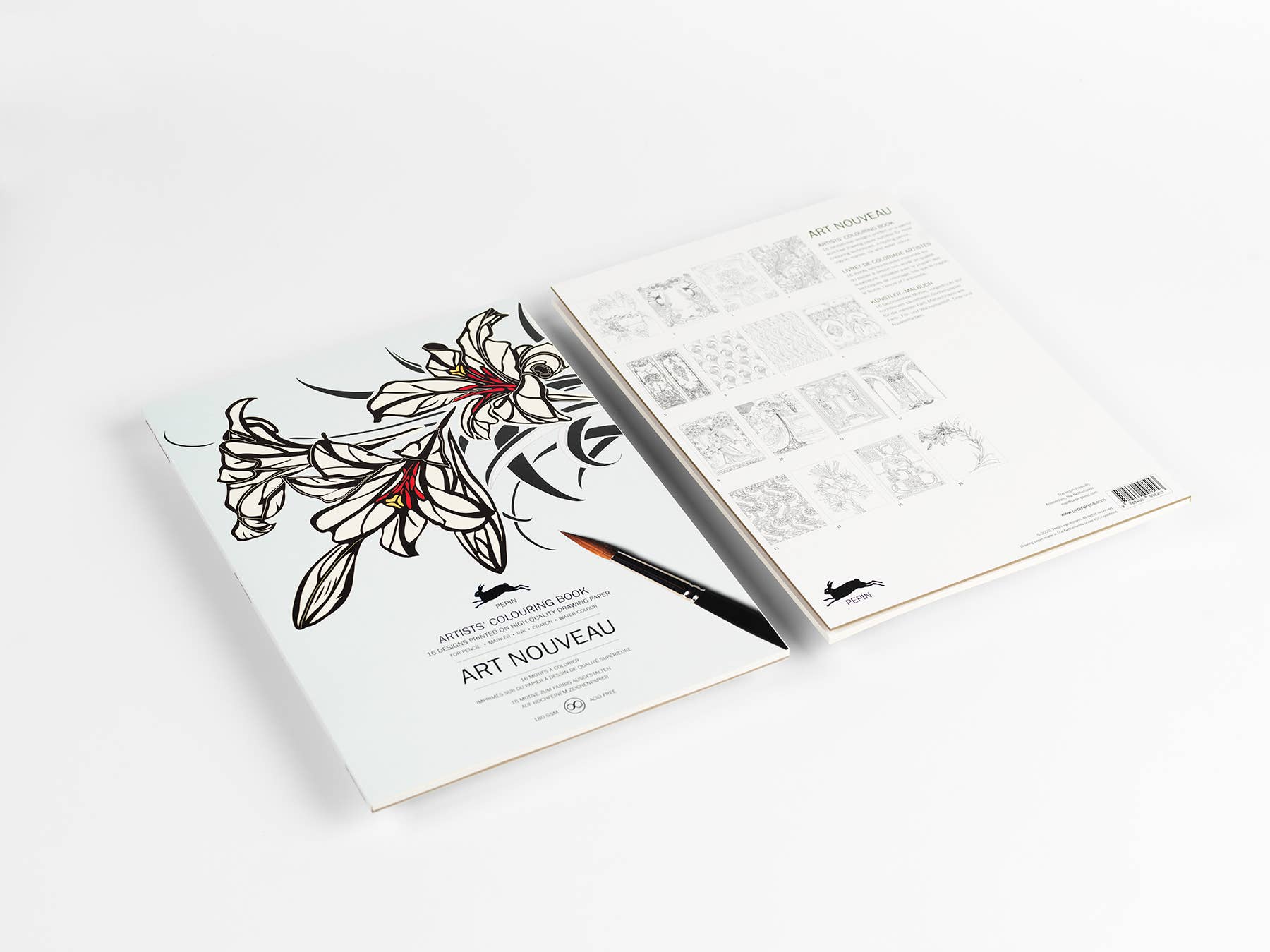 Art Nouveau Reverie: An Artists' 16 Page Colouring Book