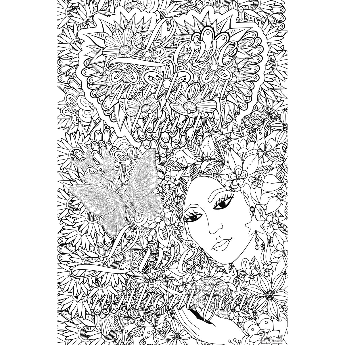Great2bColorful - Love Without Limits Huge Coloring Posters