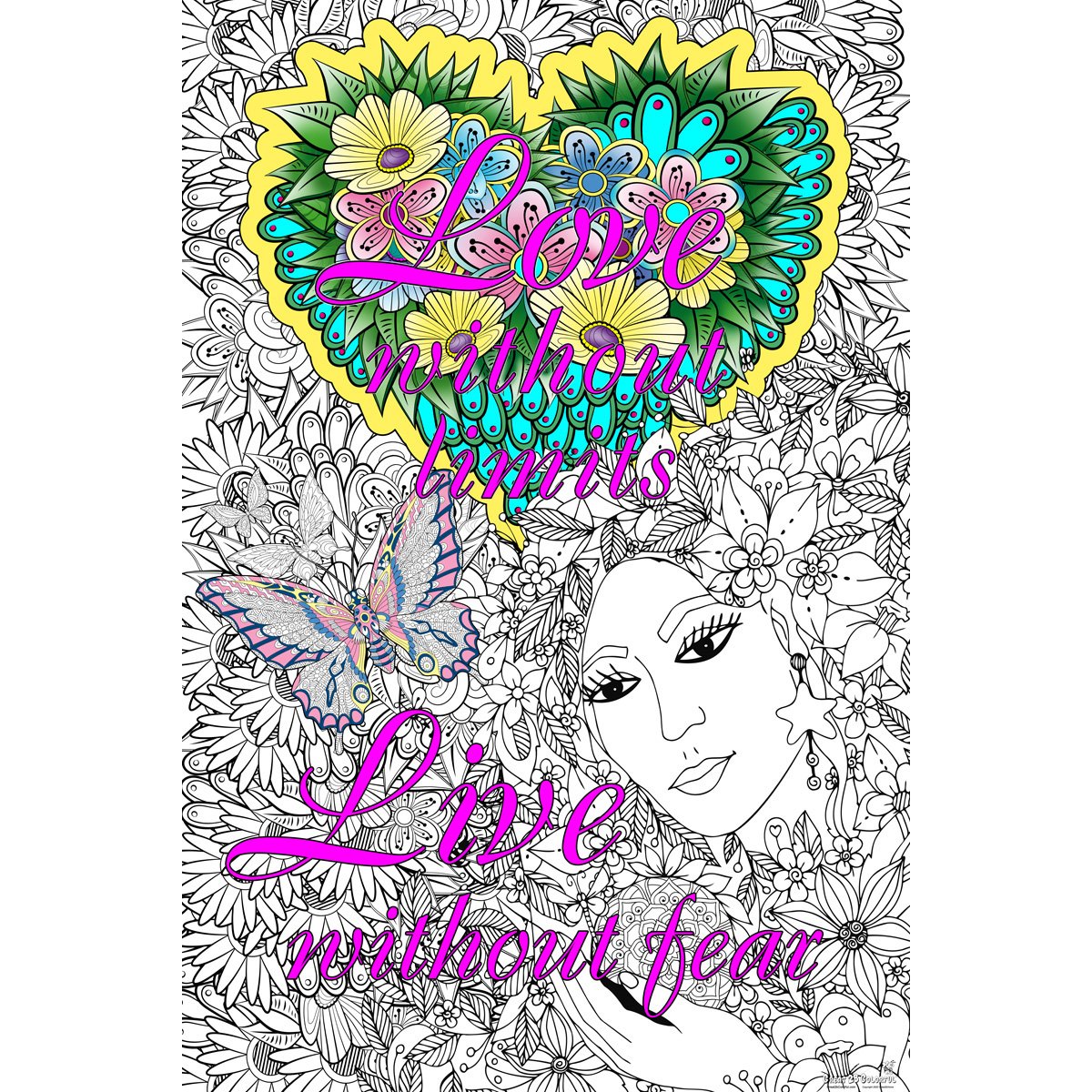 Great2bColorful - Love Without Limits Huge Coloring Posters