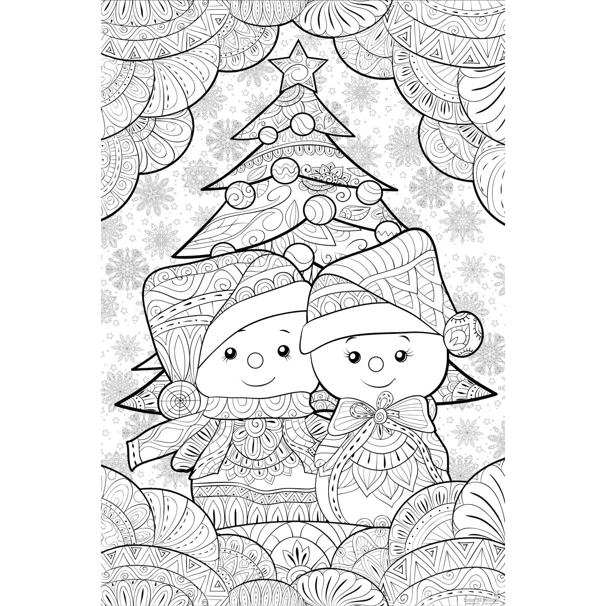 Great2bColorful Huge Coloring Posters - Let It Snow