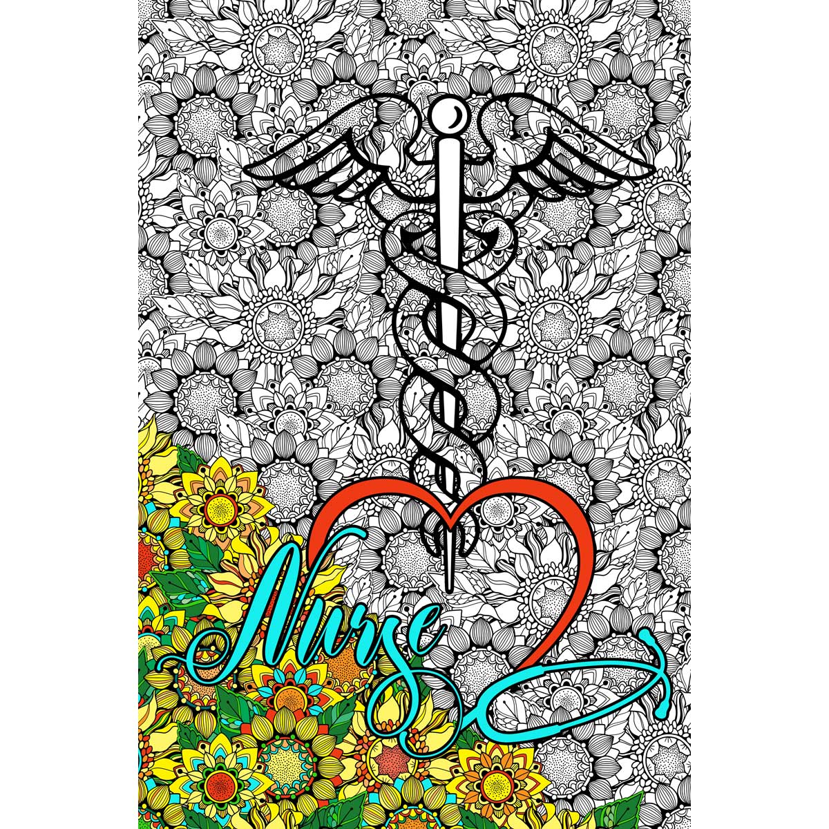 Great2bColorful  - NURSE - Customized For All You Do Huge Coloring Posters