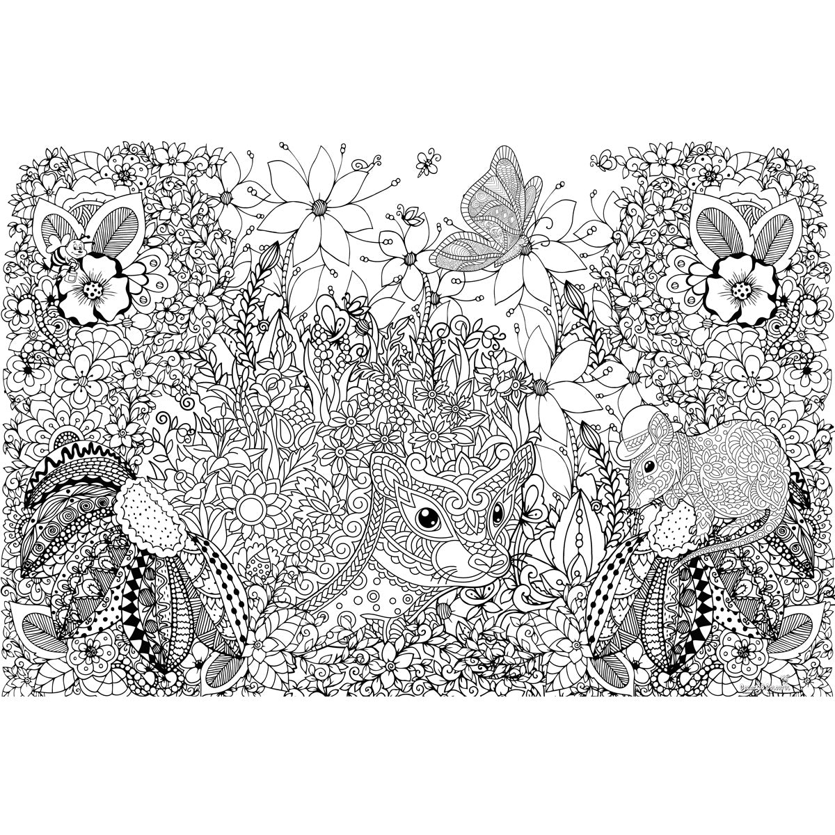 Great2bColorful - Henrietta Hedgehog Huge Coloring Posters