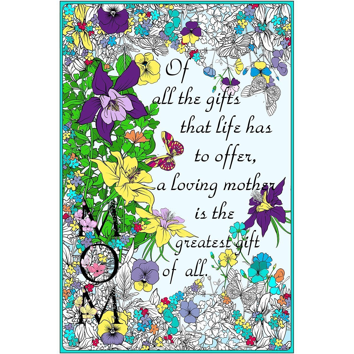Great2bColorful - "Mother" Huge Coloring Posters