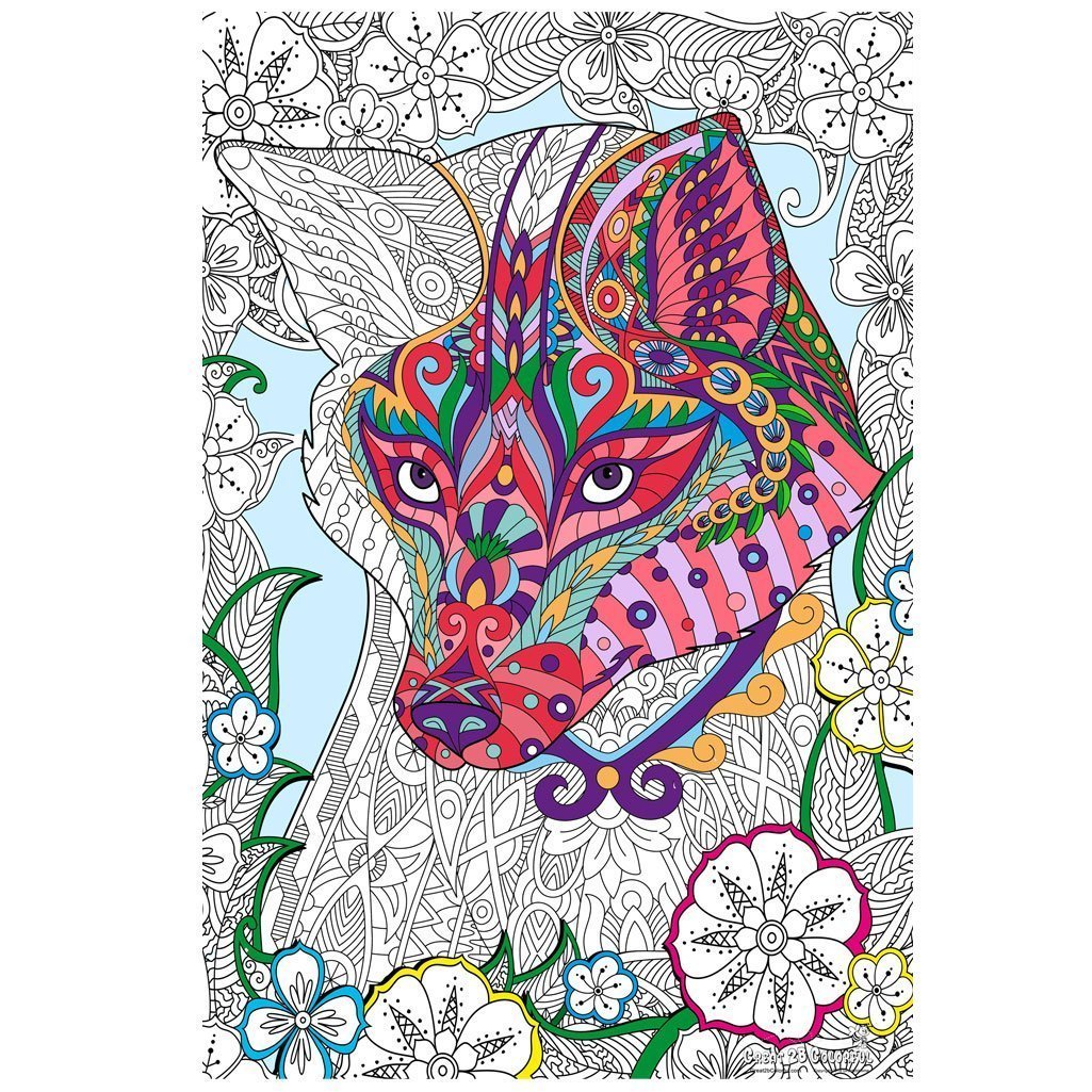 Great2bColorful - Crafty Fox Huge Coloring Posters