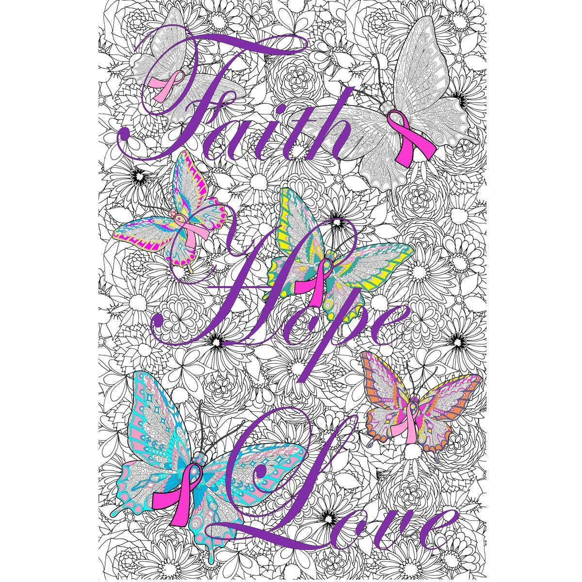 Great2bColorful  - Ribbons of Hope Huge Coloring Posters