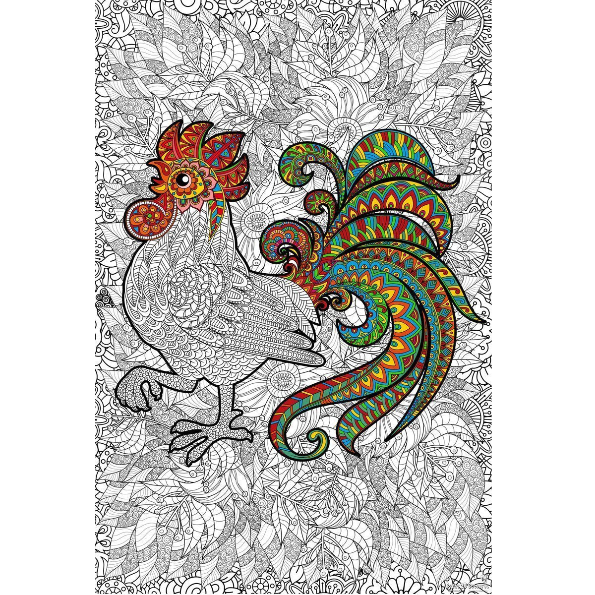 Great2bColorful "Cock-a-Doodle-Do!" Huge Coloring Posters