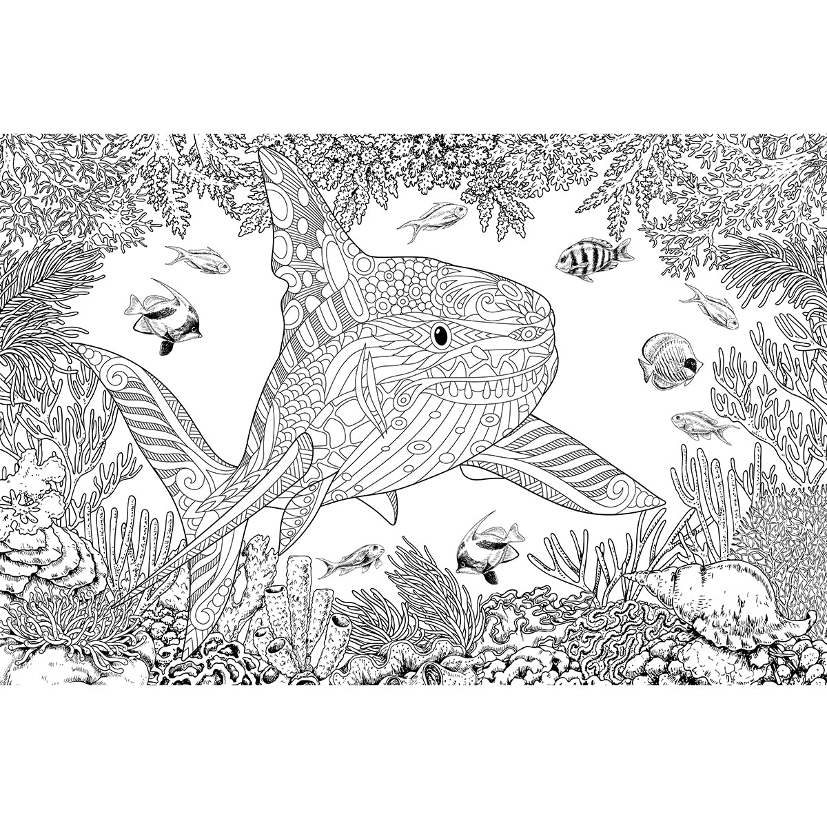 Great2bColorful - Sharkie Huge Coloring Posters