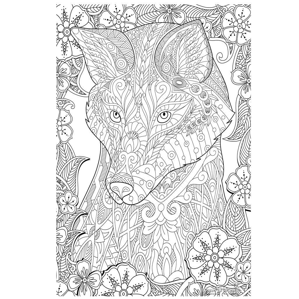 Great2bColorful - Crafty Fox Huge Coloring Posters